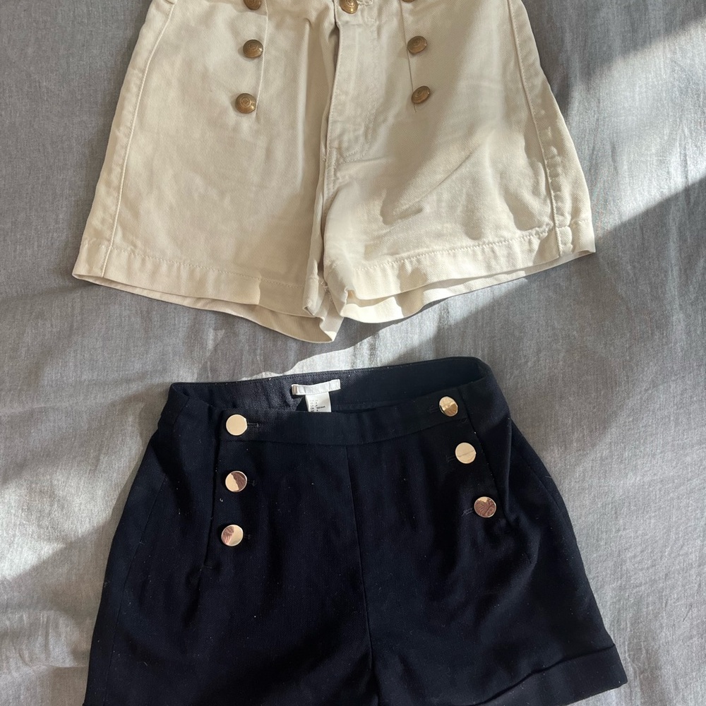High waist nautical shorts H&M Zara